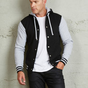 Cloke Hooded Letterman Jacket
