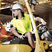 Syzmik Mens Hi Vis Squad Short Sleeve Polo