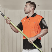 Syzmik Mens Hi Vis Zone Short Sleeve Polo