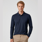 Biz Collection Mens Action Long Sleeve Polo
