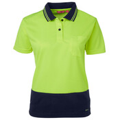 JB's Ladies Hi Vis S/S Comfort Polo