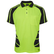 JB's Mens Hi Vis S/S Spider Polo